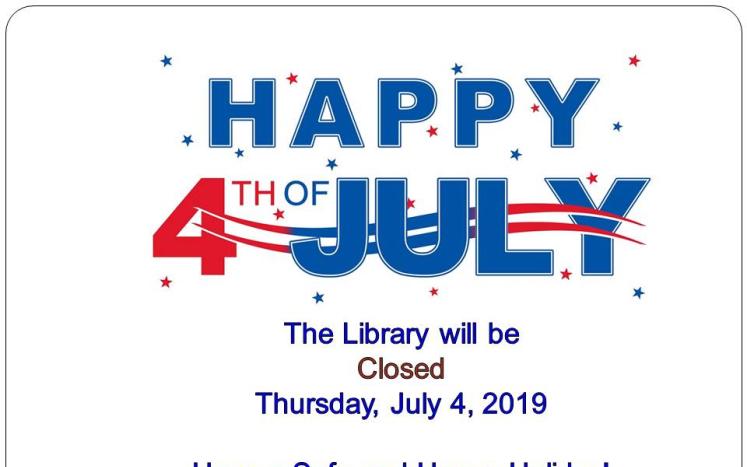 Library closed July 4